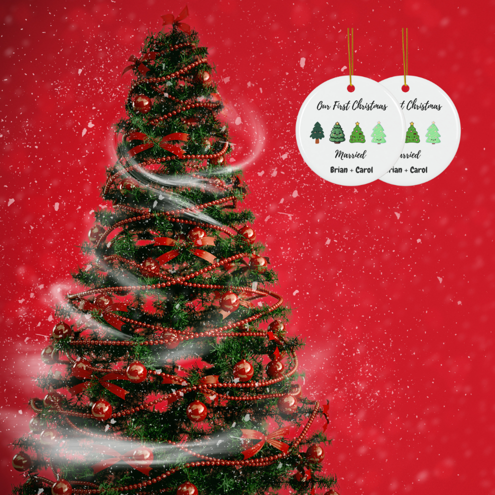 2025 First Christmas Married Ornament
