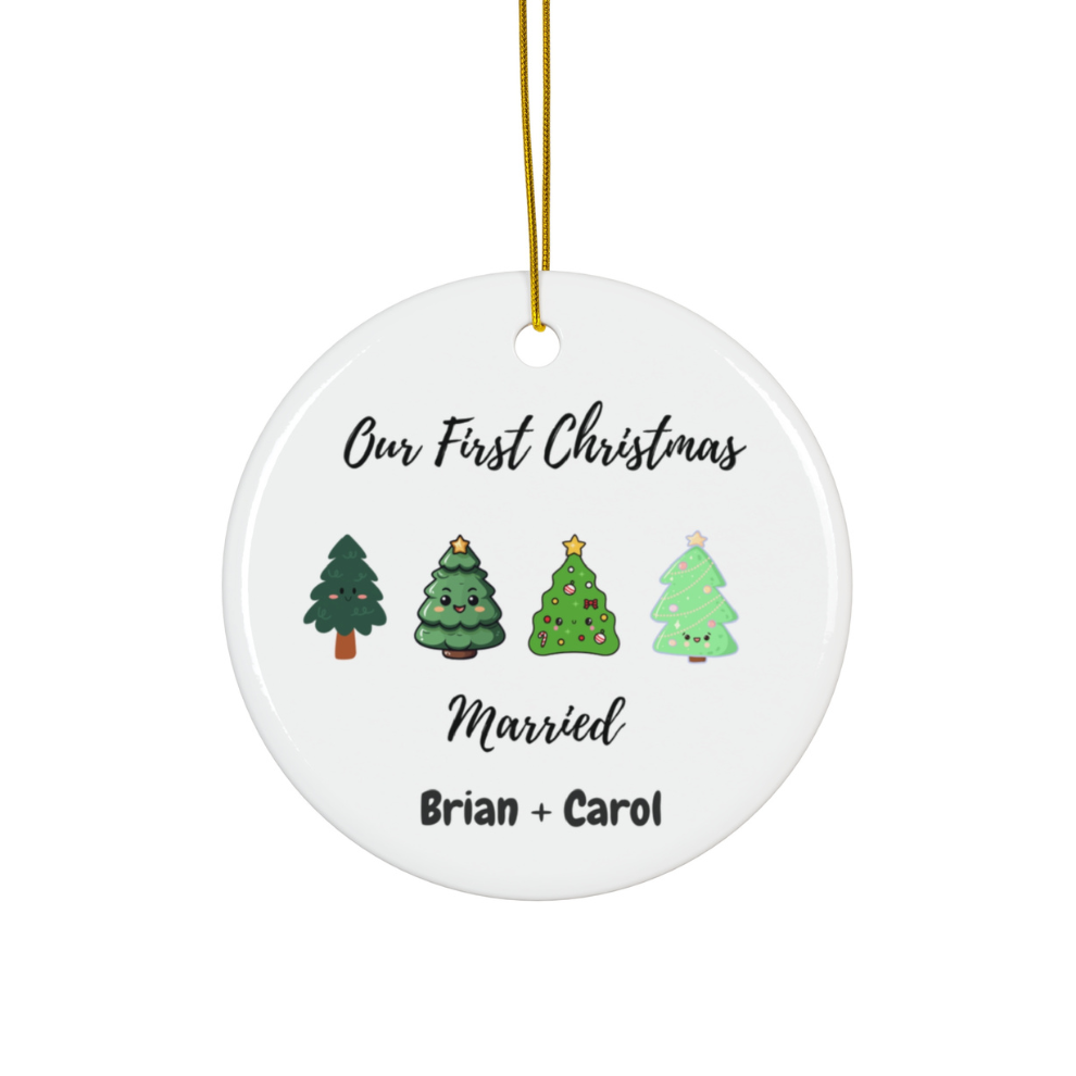 2025 First Christmas Married Ornament