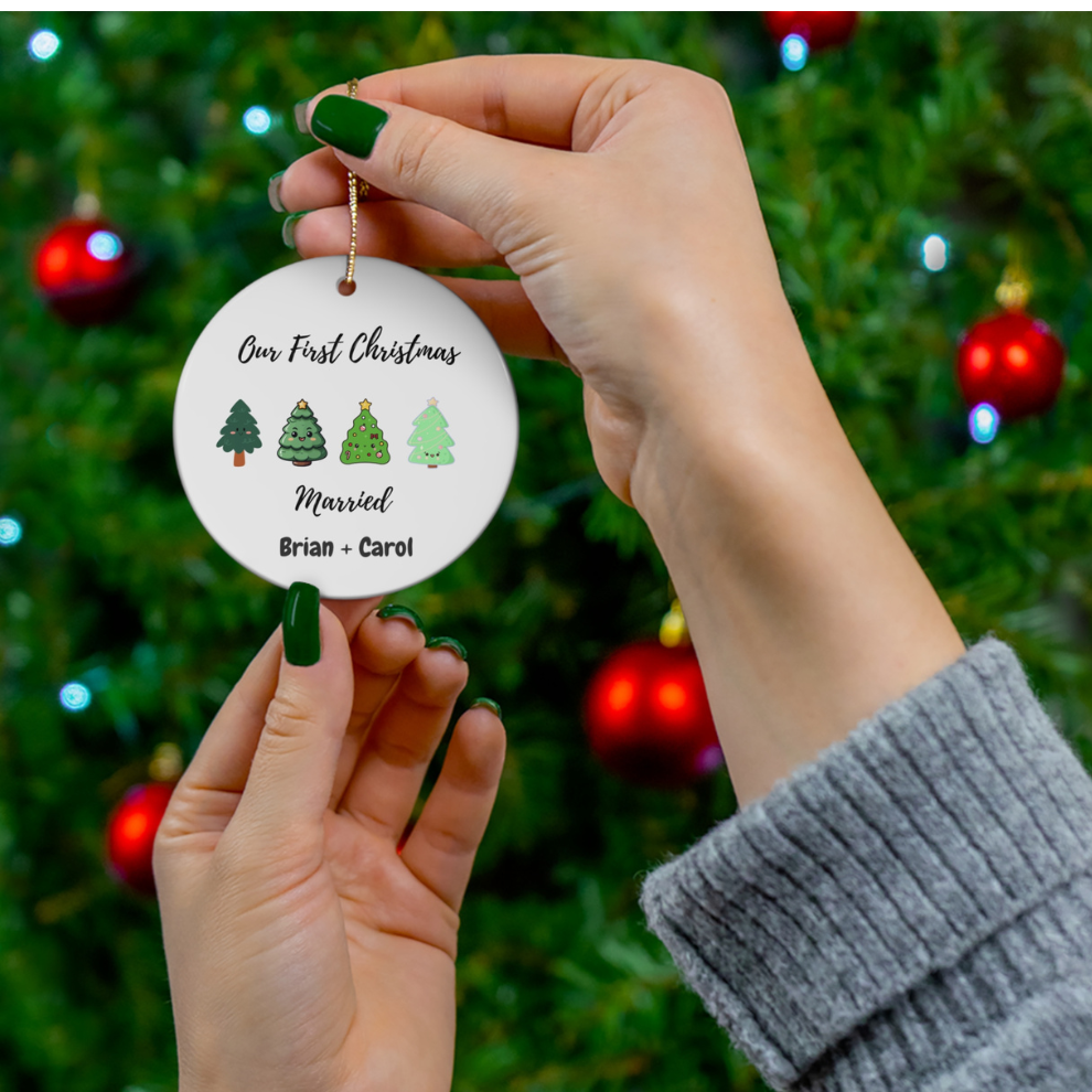 2025 First Christmas Married Ornament