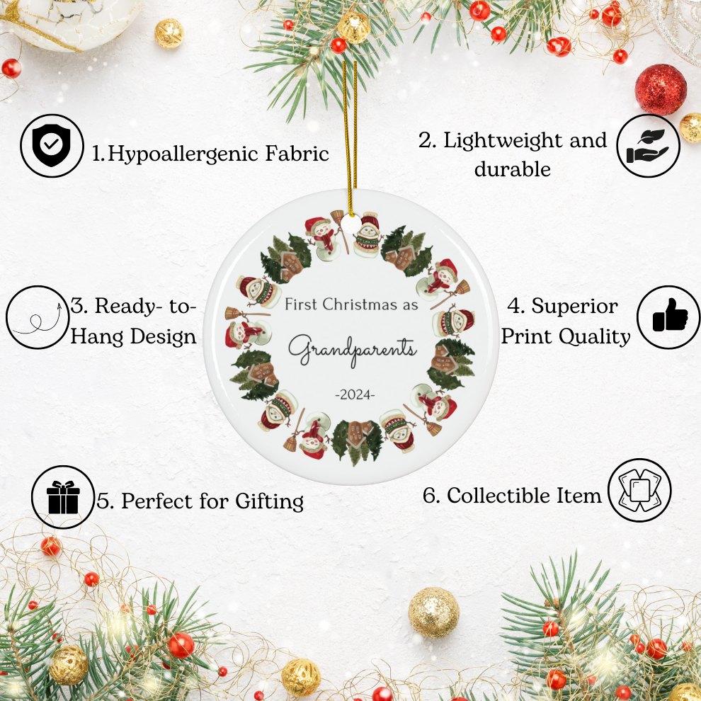 2025 Personalized Grandparent Christmas Ornament
