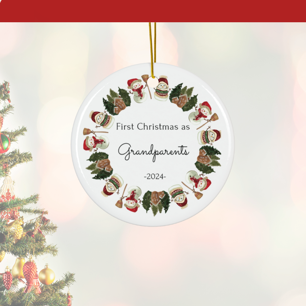 2025 Personalized Grandparent Christmas Ornament
