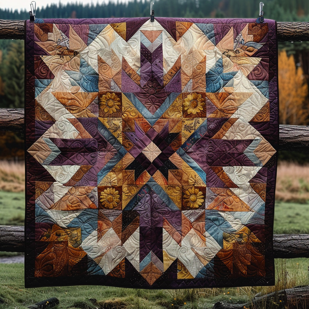 Starburst Echo Quilted Blanket Best Throw Blanket Gift For Whole Family - Marykun