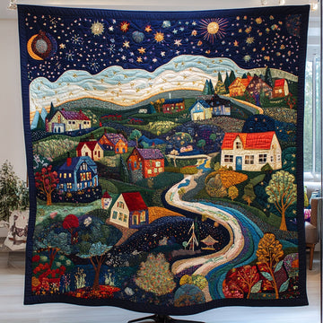 Starry Dreams Quilted Blanket Best Couch Throw Blanket Gifts For People Who Like Frogs - Marykun