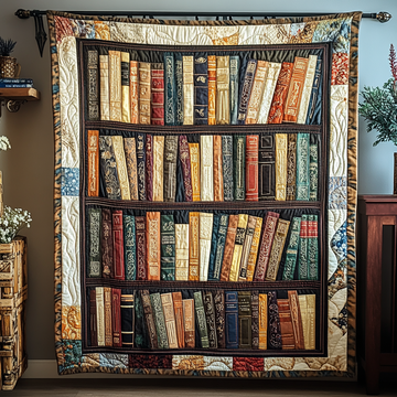 Story Stacks Quilted Blanket Best Throw Blanket Novelty Book Gifts - Marykun