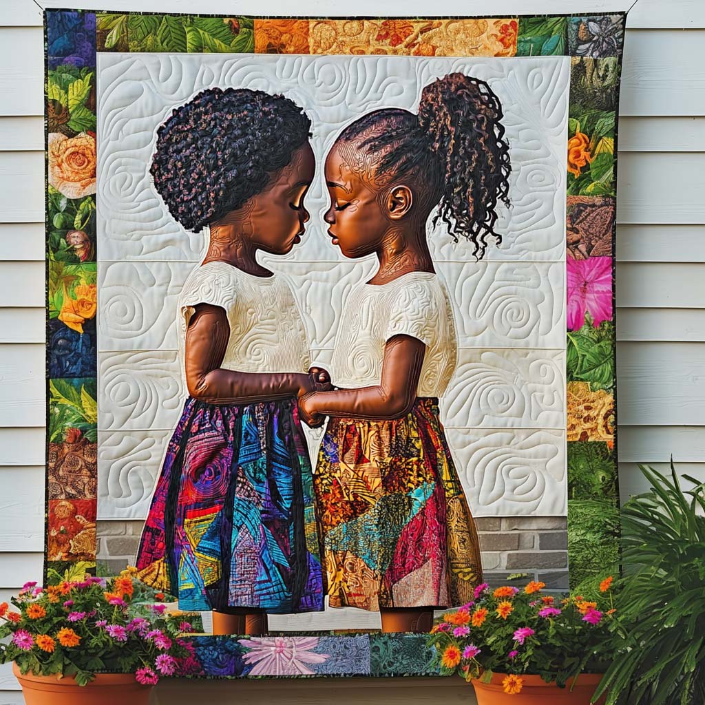 Tender Moments Quilted Blanket Holiday Throw Blanket Gifts For Black History Month - Marykun