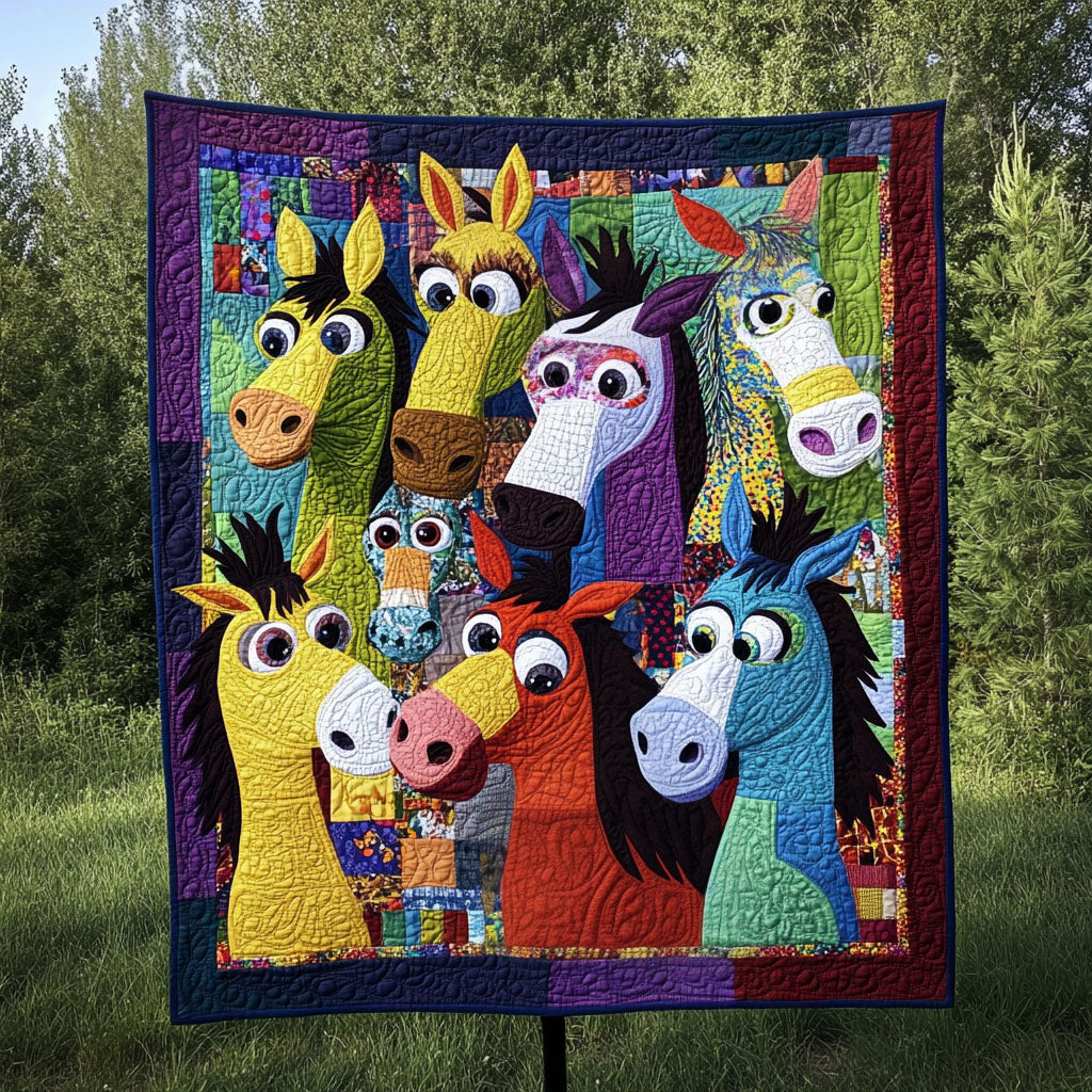 The Jolly Jackasses Quilted Blanket Bed Christmas Decor Gifts For Donkey Owners - Marykun