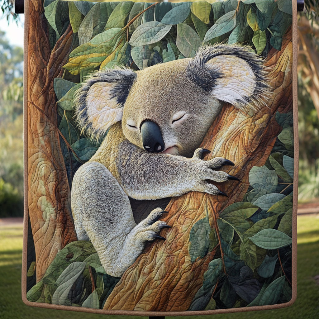 Tree Nap Quilted Blanket Cute Throw Blanket Koala Present Ideas - Marykun