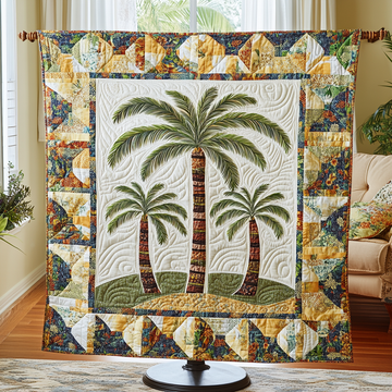 Tropical Bliss Quilted Blanket Home Bedding Decor Christmas Gifts For The Beach Lover - Marykun