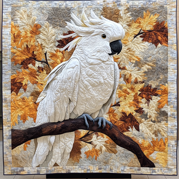 Tropical Whisper Quilted Blanket Cozy Home Bedding Parrot Gifts Presents - Marykun