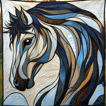Twilight Blaze Quilted Blanket Best Couch Throw Blanket Gifts For Someone Who Likes Horses - Marykun
