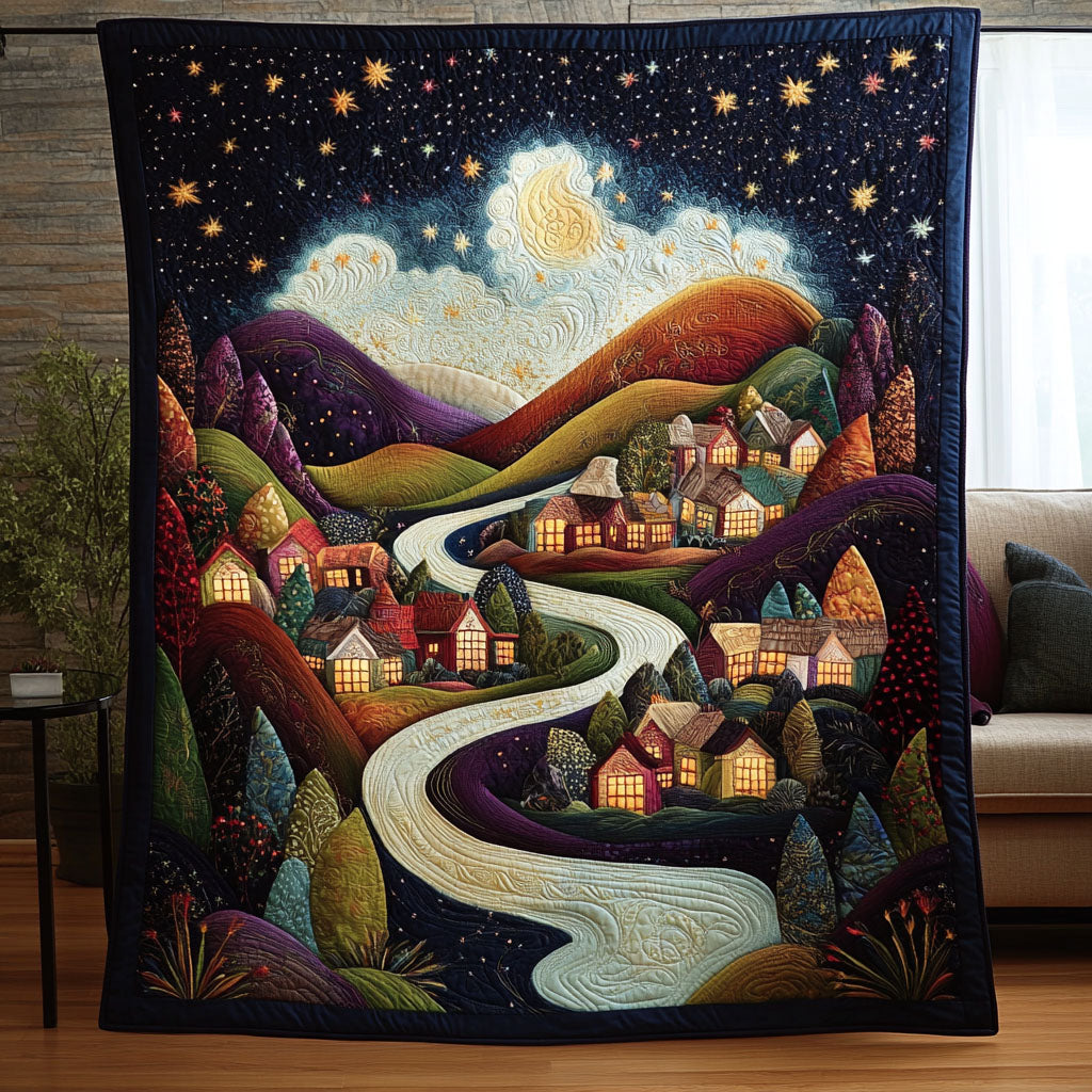 Twilight Whispers Quilted Blanket Cute Throw Blanket Presents For Giraffe Lovers - Marykun