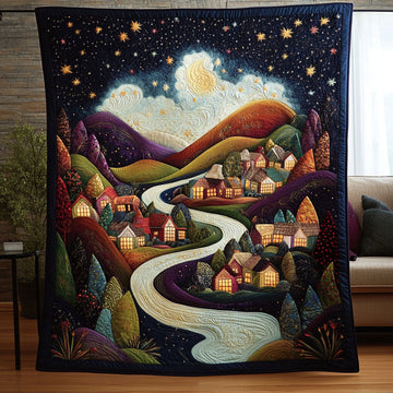 Twilight Whispers Quilted Blanket Cute Throw Blanket Presents For Giraffe Lovers - Marykun