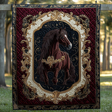 Velvet Horse Quilted Blanket Best Throw Blanket Bee Themed Gifts For Him - Marykun