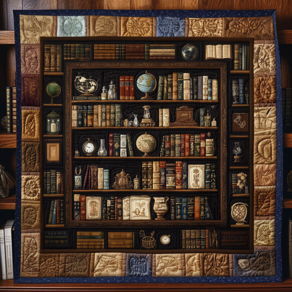 Vintage Pages Quilted Blanket Bedroom Decor Christmas Book Presents For Best Friends - Marykun