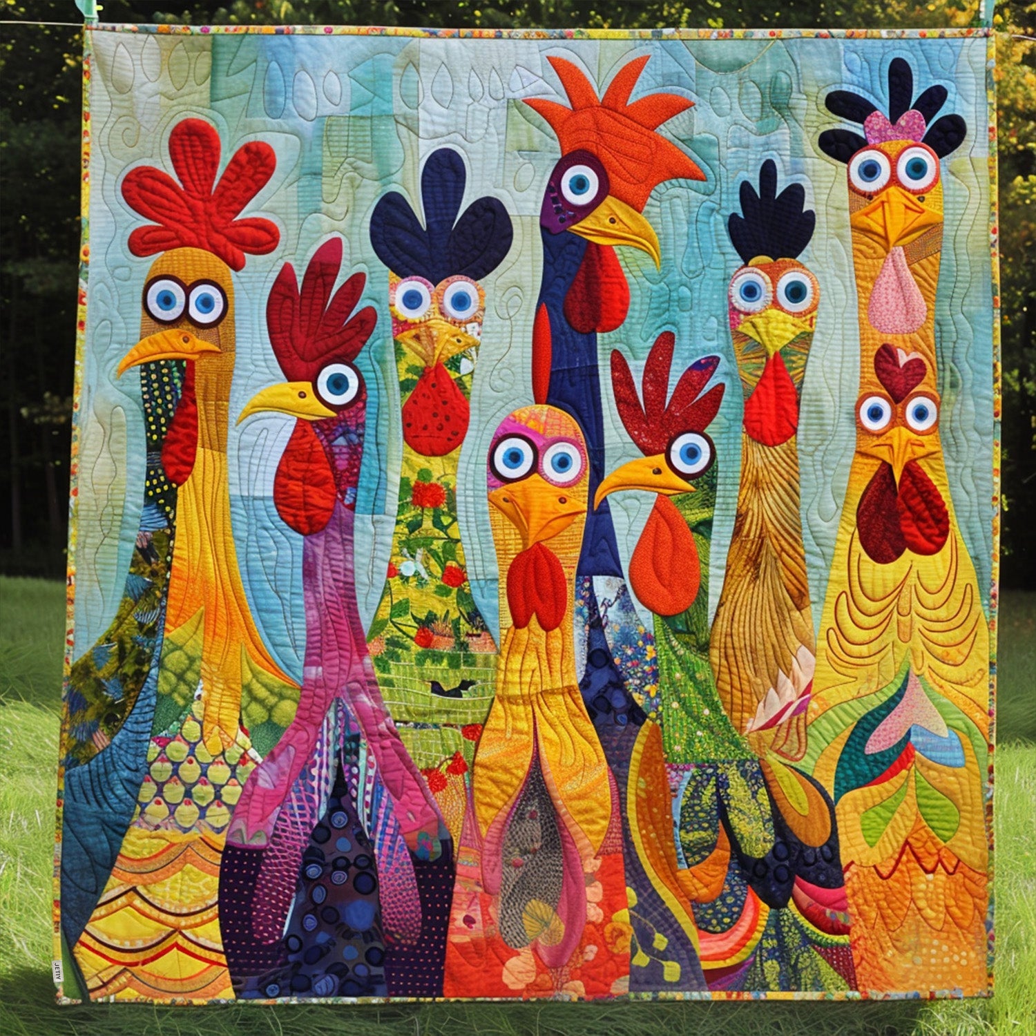 Whimsical Farm Animal Quilted Blanket Christmas Bedroom Decor Donkey Gift Ideas - Marykun