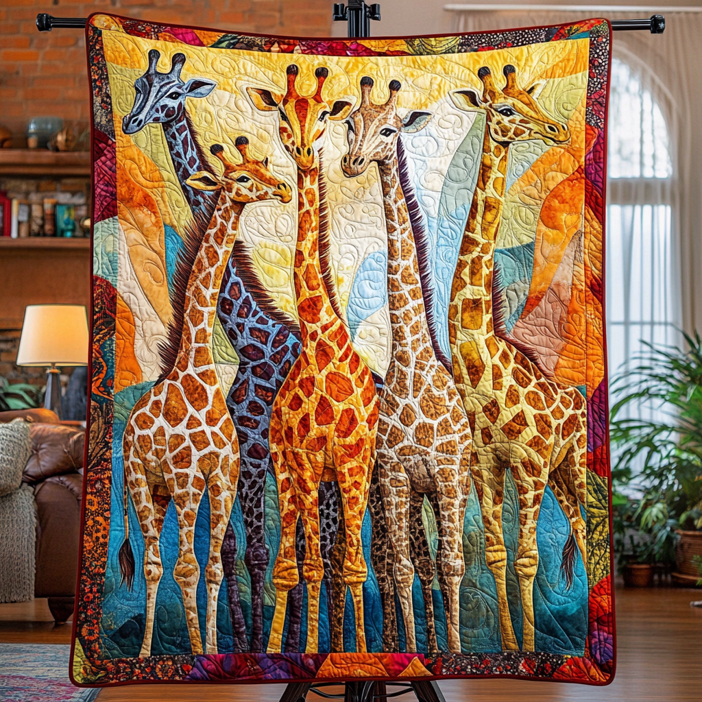Whimsy Herd Quilted Blanket Bedroom Decor Christmas Good Elephant Themed Gifts - Marykun