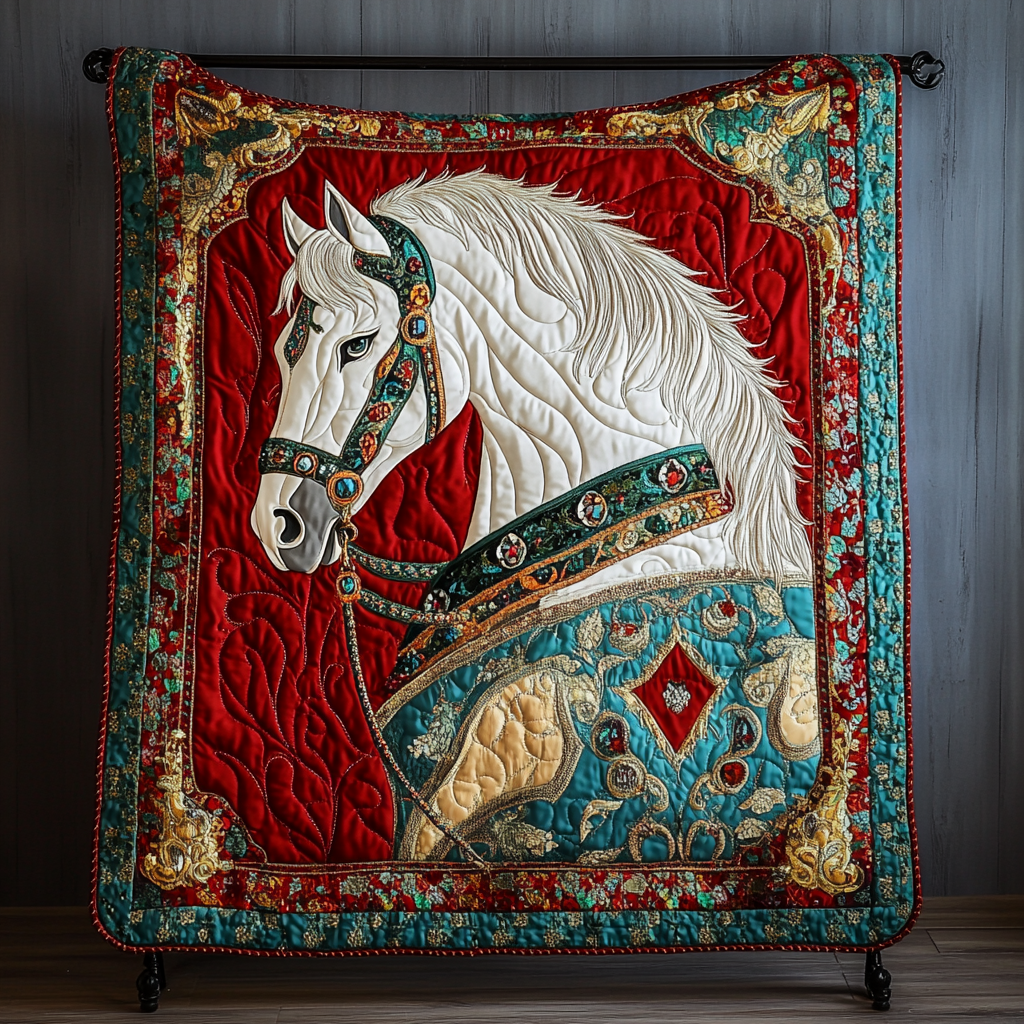 Wild Horse Quilted Blanket Sofa Couch Throw Blanket Unique Gifts For Horse Lovers - Marykun