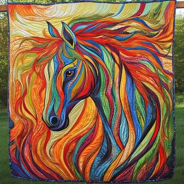Wild Mane Quilted Blanket Nice Throw Blanket Gift Ideas For A Horse Loving Woman - Marykun