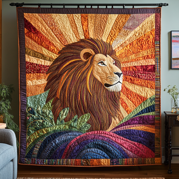Wild Pride Quilted Blanket Cute Throw Blanket Christmas Presents For Lion Lovers - Marykun