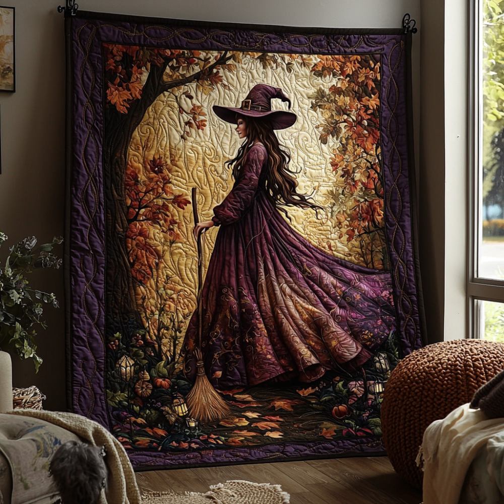 Witching Hour Quilted Blanket Horror Themed Blankets Halloween Gifts For Teens - Marykun