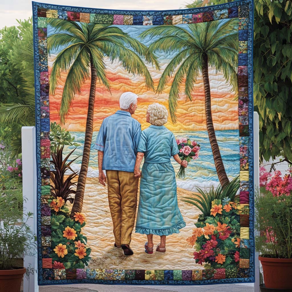 With You Always Quilted Blanket Christmas Holiday Gifts For Older Couples - Marykun