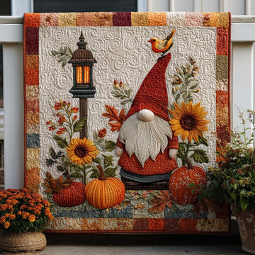 Woodland Joy Quilted Blanket Cozy Fall Blankets Skull Stuff For Guys - Marykun