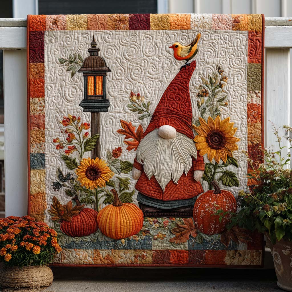 Woodland Joy Quilted Blanket Cozy Fall Blankets Skull Stuff For Guys - Marykun