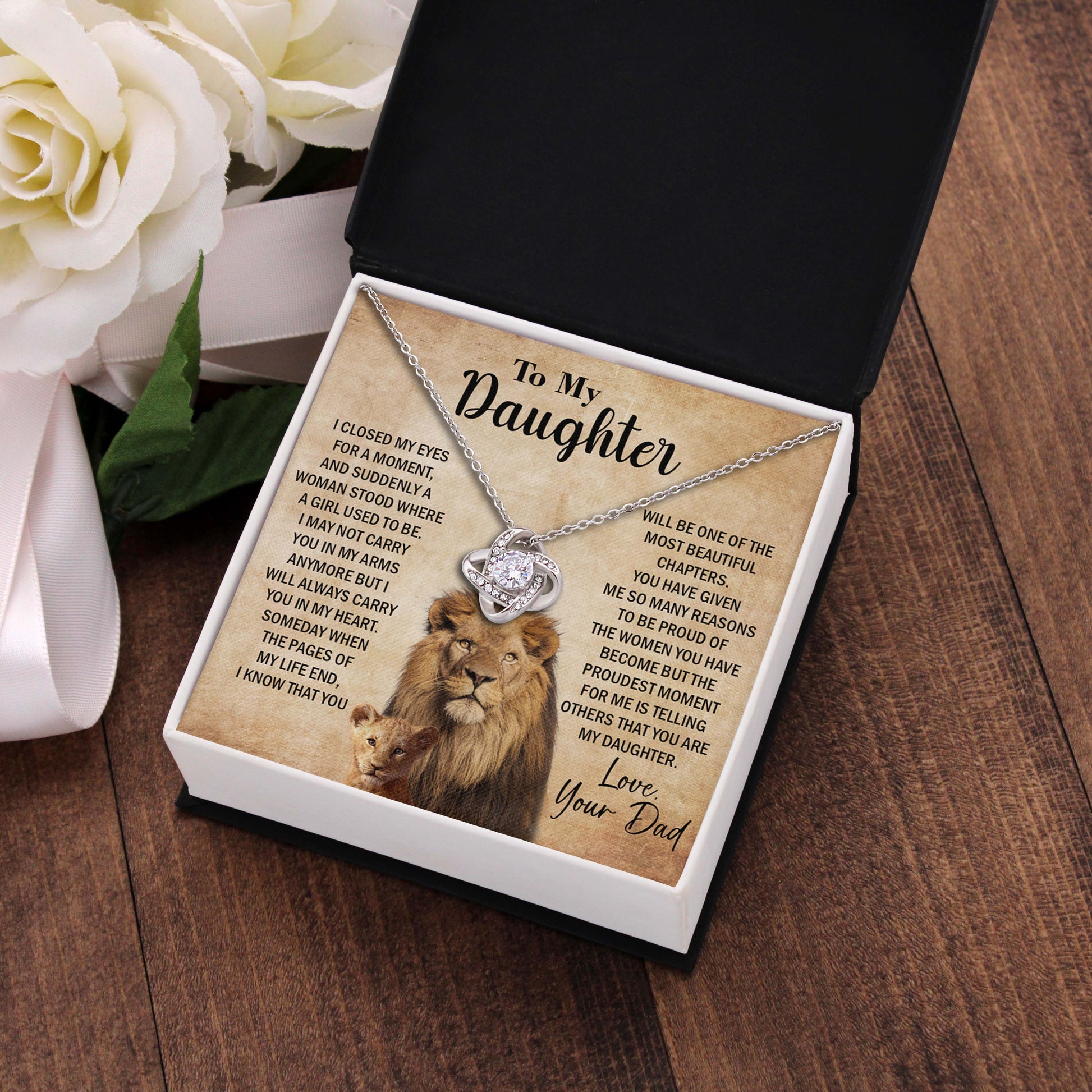 To My Daughter Necklace Gift for Daughter on Birthday, Graduation, Christmas & more from Dad